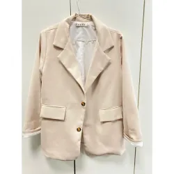 MỚI 98%***ÁO VEST NỮ BLAZER MÀU SÁNG BE* SIZE M *TẶNG QUÀ 0Đ FREESHIP