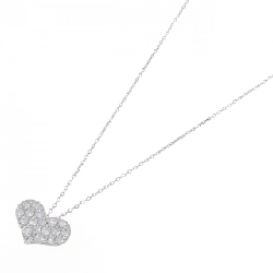 K18WG Dây chuyền kim cương hình trái tim Pavé 0.50CT - Hàng hiệu Chính hãng 862596