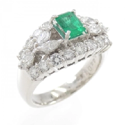 Nhẫn Emerald PT900 0.44CT