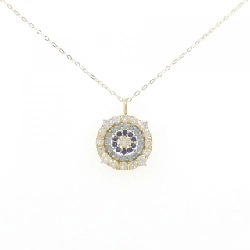 K18YG Sapphire Necklace 0.41CT - Hàng hiệu Authentic