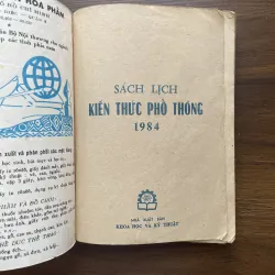 Sách lịch kiến thức phổ thông 1984 997104