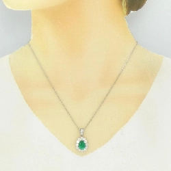 Dây chuyền ngọc lục bảo PT900/PT850 1.85CT - Hàng hiệu Authentic 860878