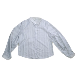 SƠ MI XANH SỌC TRẮNG DÀI TAY FREESIZE 476365