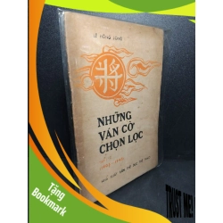 (TẶNG BOOKMARK) Những ván cờ chọn lọc tập I (1905 - 1945) mới 70% bẩn bìa, ố vàng Lê Hồng Long RBK2603 GIÁO TRÌNH, CHUYÊN MÔN