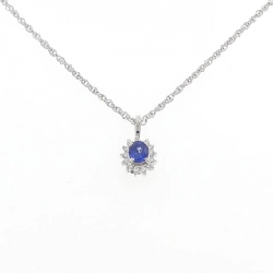 Dây chuyền Sapphire PT900/PT850 0.55CT - Hàng hiệu Chính hãng
