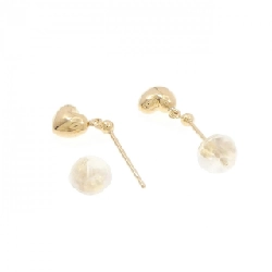 K18YG Bông tai hình trái tim kim cương 0.02CT - Hàng hiệu Chính hãng 861726