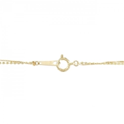 K18YG Dây chuyền kim cương chéo 0.1CT - Hàng hiệu Chính hãng 861321