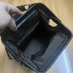 Balo nữ mini 20x25x12 da thật 2hand 996736