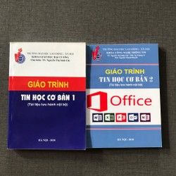 Giáo trình Tin Cơ Bản 1 & 2 ( mới 98%) sách tồn kho 154098