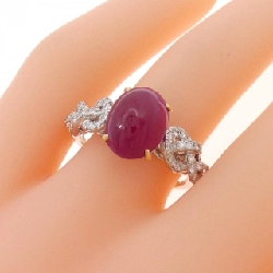 Nhẫn Ruby 4.61CT PT950/K18YG - Hàng hiệu Chính hãng 855708