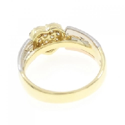 Nhẫn kim cương pavé hình trái tim K18YG/PT/K18PG 0.33CT - Hàng hiệu Authentic 854410