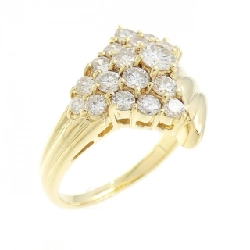 Nhẫn kim cương K18YG 1.06CT