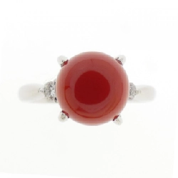 Nhẫn san hô PT900 7.6mm - Hàng hiệu Chính hãng 853685