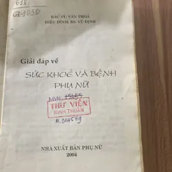 Giải đáp về sức khỏe và bệnh tật phụ nữ  622409
