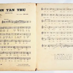 Tờ Nhạc Tiền Chiến Kinh Điển: BUỒN TÀN THU - Văn Cao (NXB Tinh Hoa 1953) 728107