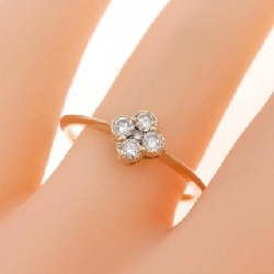 Nhẫn kim cương hoa K18PG 0.20CT 666324