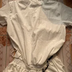 ÁO CỔ TRÒN PHỐI REN THẮT NƠ EO KÈM ĐAI NGỌC MIX CHÂN VÁY XÒE NANA S23 1013539