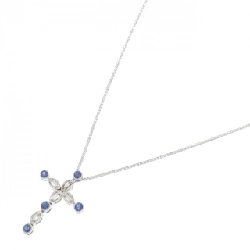 K18WG/750WG Dây chuyền Sapphire 0.35CT - Hàng hiệu Chính hãng 856774