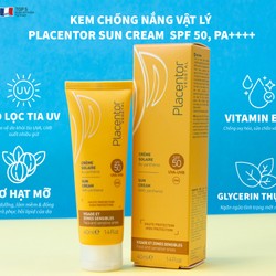 Kem chống nắng, không màu Placentor Vegetal Sun Cream Spf50 Pa++++ 40ml - Ry Store 186674