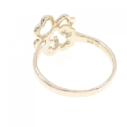 Nhẫn kim cương K10YG hình cỏ ba lá 0.04CT - Hàng hiệu chính hãng 854698