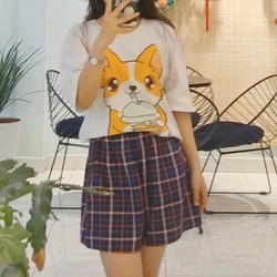 Quần short sọc caro size S 469291