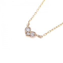 K18YG Dây chuyền kim cương hình trái tim 0.05CT - Hàng hiệu Chính hãng 860531