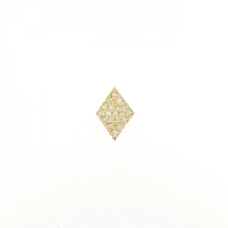 Bông tai kim cương hình bài 0.09CT một bên - Hàng hiệu Authentic