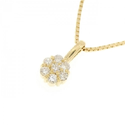 Dây chuyền kim cương hoa K18YG/750YG 0.14CT - Hàng hiệu Authentic 863579