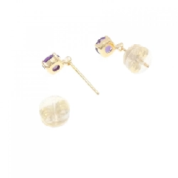 K18YG Amethyst Bông tai - Hàng hiệu Chính hãng 865832