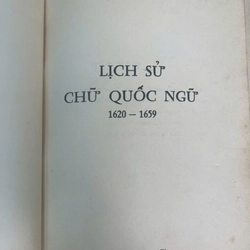 LICH SỬ CHỮ QUỐC NGỮ 1620-1659 536629