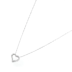 K10WG Dây chuyền kim cương hình trái tim 0.10CT - Hàng hiệu Chính hãng 859390