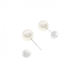 K14WG Bông tai ngọc trai Akoya 7.3mm - Hàng hiệu chính hãng 868725