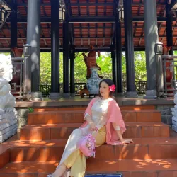 Áo dài đính hột ngay cổ 753574