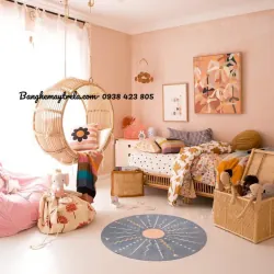 Xích đu mây tròn treo trần nhà 559271
