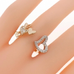 Nhẫn kim cương hình trái tim K18PG/K18WG 0.17CT - Hàng hiệu chính hãng 851006