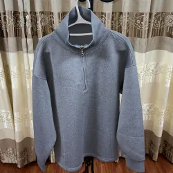 Áo sweatshirt cổ cao FRKM SCD 24SS màu xám, chất liệu cotton thoáng khí, đa năng 996575