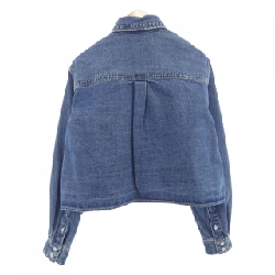 Áo sơ mi cropped denim wash đại dương liên minh CELINE 628462