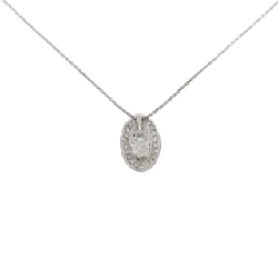 Dây chuyền kim cương K18WG 0.331CT - Hàng hiệu Chính hãng