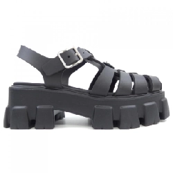 Giày sandal monolith logo tam giác PRADA 1X853M bằng cao su