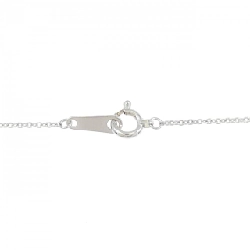 K18WG Chữ cái M Dây chuyền Kim cương 0.21CT - Hàng hiệu Chính hãng 863820