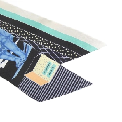 【Sản phẩm chưa sử dụng】Khăn quàng cổ Hermès GRAND THEATRE NOUVEAU 063761S 624283