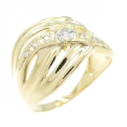 Nhẫn kim cương K18YG 0.20CT - Hàng hiệu Authentic