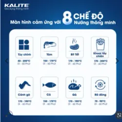 🌟 Nồi chiên Kalite 6L – Công nghệ Rapid Air giảm 80% chất béo! 708634