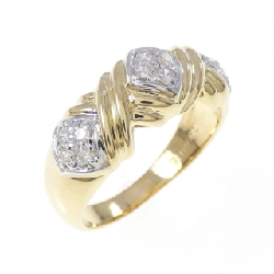 Nhẫn kim cương K18YG/K18WG 0.18CT - Hàng hiệu Authentic