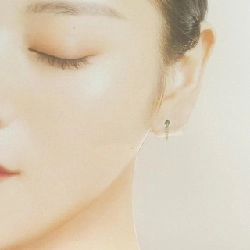 K18YG Bông tai kim cương hình vòng 0.10CT - Hàng hiệu Chính hãng 864396