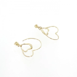 K18YG Bông tai kim cương hình trái tim 0.20CT - Hàng hiệu chính hãng 871096