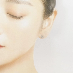 Bông tai kim cương hoa PT900 0.50CT - Hàng hiệu Authentic 868074