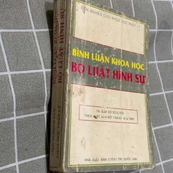 Bình luận khoa học Bộ luật hình sự -1993- 540 trang  544452