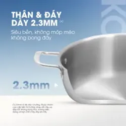 ✨ KALITE KCP2602 – Nồi inox liền khối chuẩn bếp hiện đại 751335