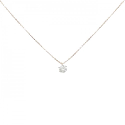 K18PG Solitaire Dây chuyền kim cương 0.54CT - Hàng hiệu Chính hãng